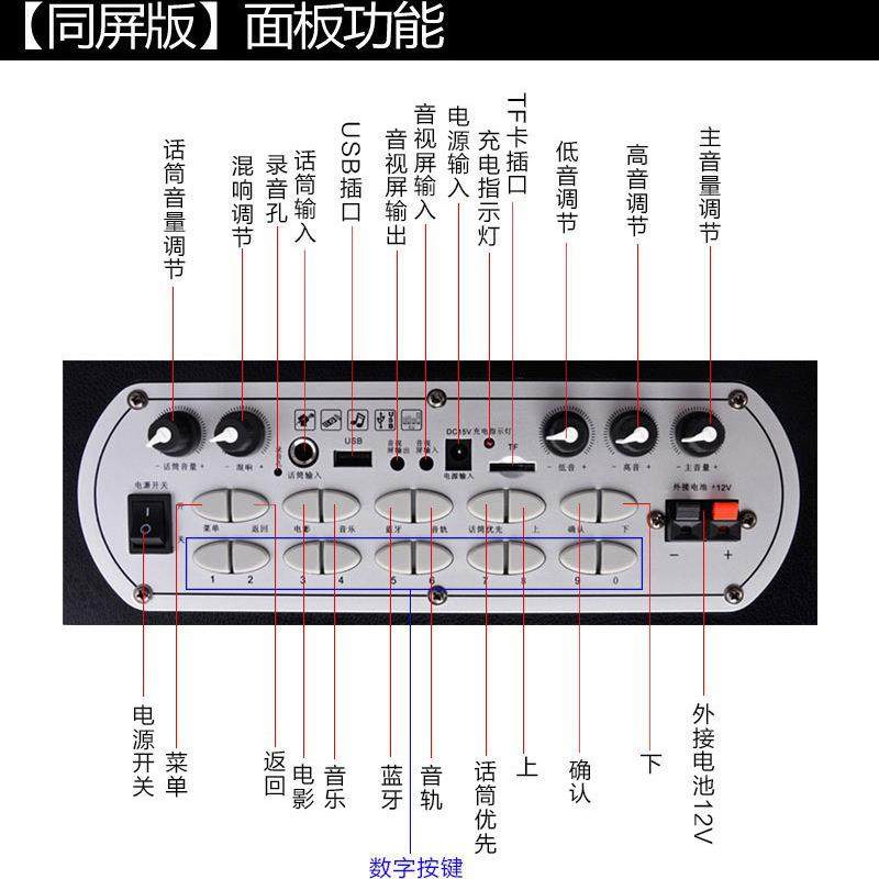 MBA广场舞音响带显示屏幕唱歌拉杆户外k歌视频音箱移动网红音响,淘宝优惠券,粉丝福利购,淘宝优惠卷