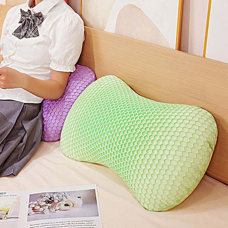 微动态TPE枕新款深睡护颈水洗慢回弹记忆棉格子猫颈枕午睡枕靠枕,淘宝优惠券,粉丝福利购,淘宝优惠卷