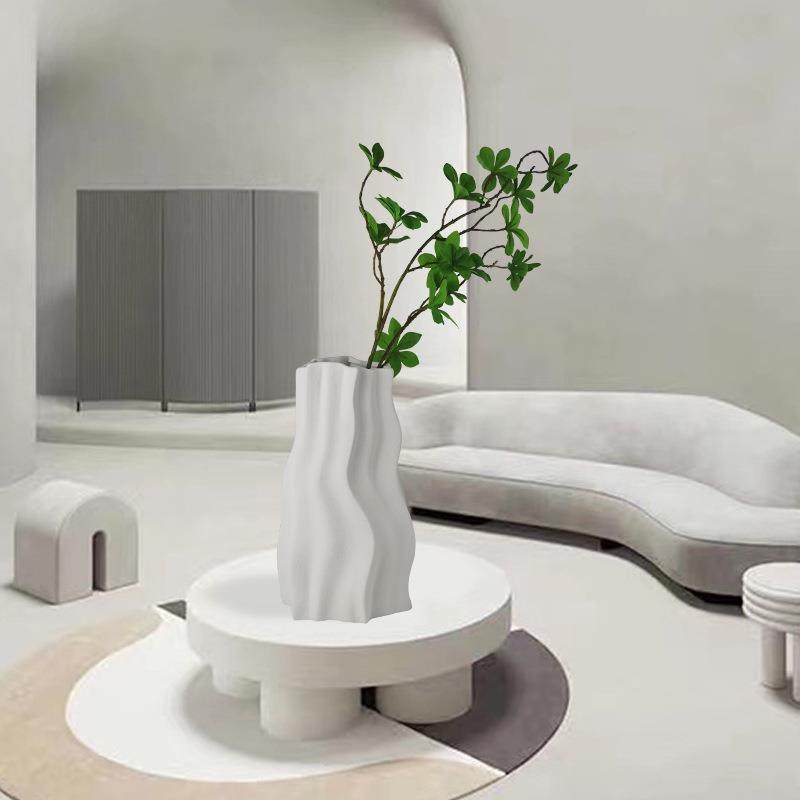 现代简约不规则艺术陶瓷摆件客厅干花插花器创意家居玄关餐桌装饰,淘宝优惠券,粉丝福利购,淘宝优惠卷