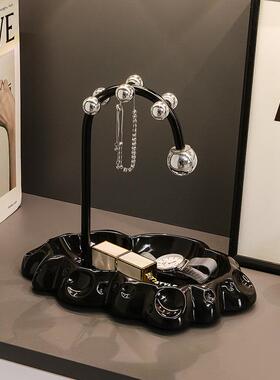 进品zwj182门入户云朵收纳感盘摆件玄客厅桌面日历饰装摆件轻奢高