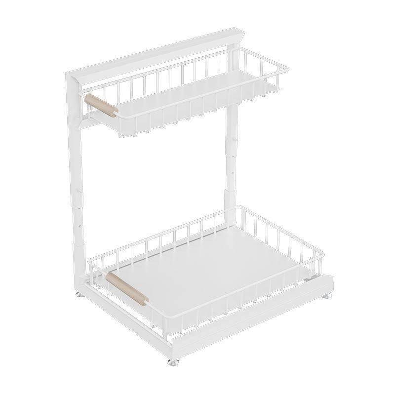 厨房下水槽橱柜置物架多功能分层架调料拉篮抽拉式收纳架子,淘宝优惠券,粉丝福利购,淘宝优惠卷