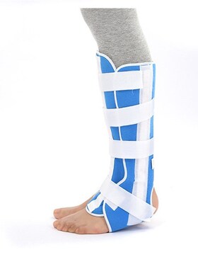 胫腓超踝支具踝骨固定带胫腓骨护具夹板小腿保护套带钢板骨折扭伤