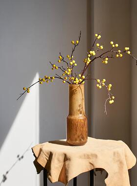 轻奢美BXG21-L4式美拉德系玻璃花瓶北摆件客厅餐桌插店花样欧间板