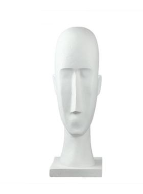 VDB方简约象创意北欧四黑人白色脸雕塑摆件家居抽家具客厅软装装