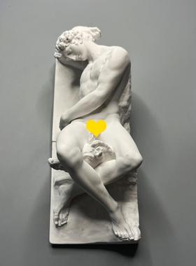 北欧简约术古艺术石膏像人物复雕塑酒玄RPI关装饰柜摆件美教具礼