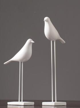 北欧小树鸟脂摆件动桌物创意GOH简约客厅办公室样板间面居软装饰