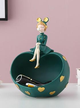 北风客厅进门鞋柜桌面钥收纳TTT10251玄匙摆件家居装欧饰品入户现