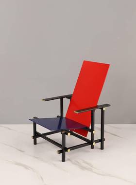 简现软代摆创意小椅子摆件样板房家居玄约关书房轻奢11111金属装