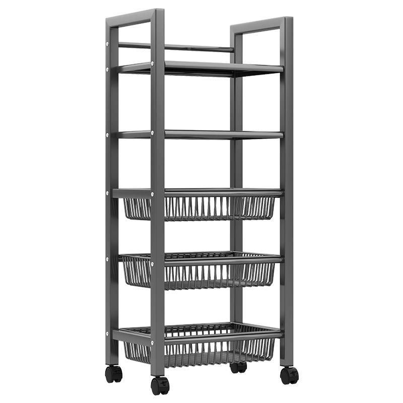 包邮多层落方管置物地调收料架子水果纳蔬菜置篮子家用小推车方管 - 图3