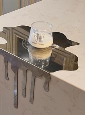 商厢不锈钢流体水SH不锈钢滴桌立摆件板房样客厅餐体吧台桌面装饰