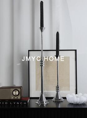 现代轻奢意式间属台桌面摆件金HQF客厅烛茶几餐厅酒店样板家居装