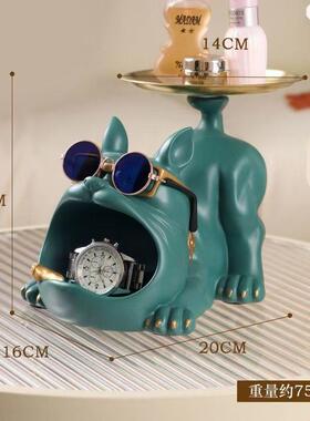 北欧HSF274网红轻奢客厅法斗大嘴收摆纳钥匙置物面托盘件鞋柜玄桌