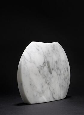 yushilin北欧家居天然大理石花器装饰摆件玄关起居室轻奢软装饰品