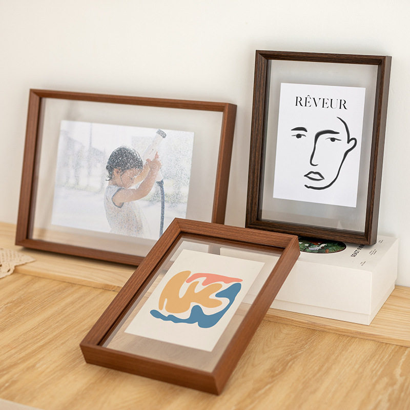 定制干花树叶标本框 照片海报双面亚克力透明相框A4剪纸展示框,淘宝优惠券,粉丝福利购,淘宝优惠卷