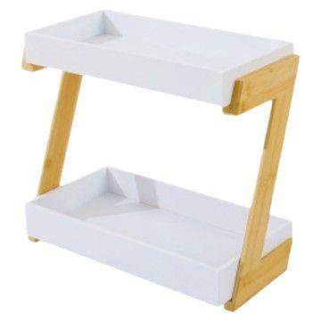 创意Z型双层收纳架便捷可拆分水果蔬菜厨房杯架家用卧室桌面整理,淘宝优惠券,粉丝福利购,淘宝优惠卷