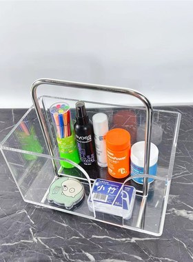 桌面亚克力收纳架厨房多功能架子金属台面饮料置物架