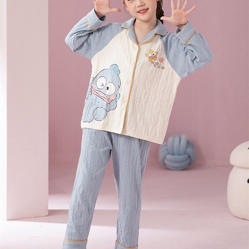 女童睡衣春秋季2024新款长袖纯棉中大童公主风女孩宝宝家居服套装,淘宝优惠券,粉丝福利购,淘宝优惠卷