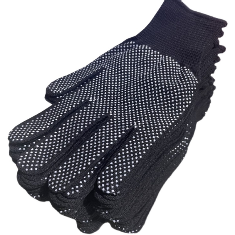 手套劳保耐磨尼龙工作薄款透气点胶防滑打包干活模具搬运户外骑行 - 图2