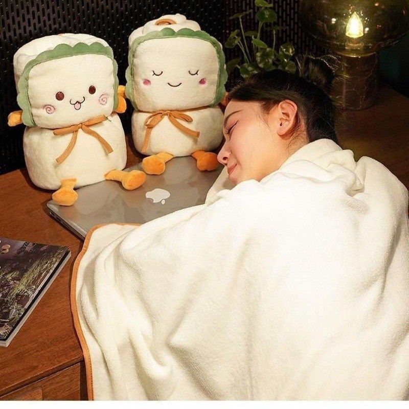 抱枕毯子两用二合一被子珊瑚绒小毛毯男女空调毯车载汽车儿童夏季,淘宝优惠券,粉丝福利购,淘宝优惠卷