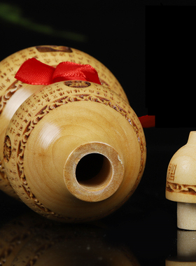 天然桃木葫芦中式客厅玄关书房儿童房卧室阳台公司前台办公室摆件