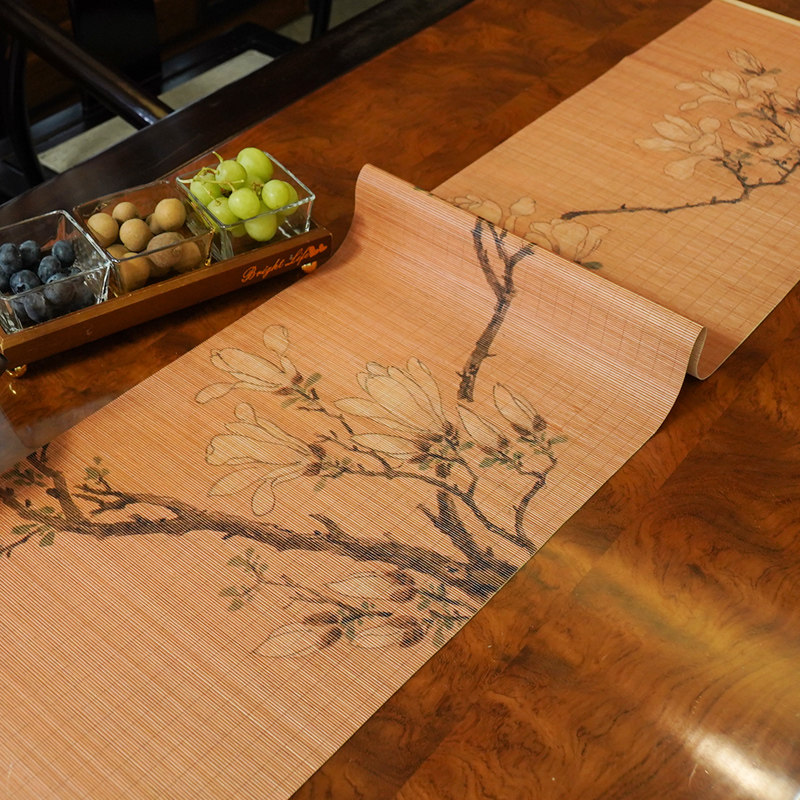 新中式手工竹丝精编中国风禅意茶席便携式茶垫桌旗茶帘茶道干泡席,淘宝优惠券,粉丝福利购,淘宝优惠卷