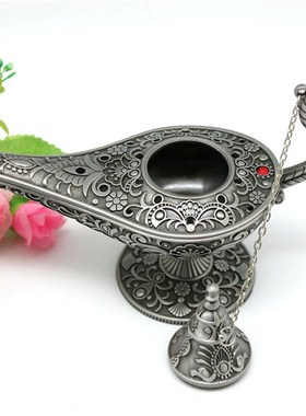 现化家居装饰摆件20cm阿拉丁神灯锌合金桌面饰品简约家居礼品包邮