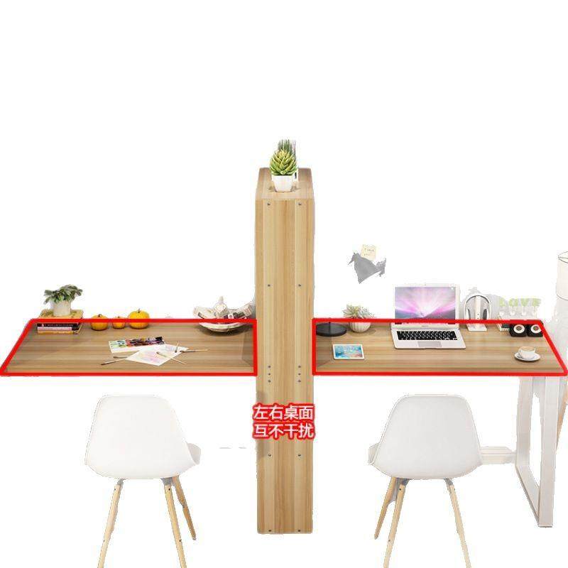 简易双人台式家用电脑桌书柜书桌一体桌书架组合经济型学生写字桌,淘宝优惠券,粉丝福利购,淘宝优惠卷