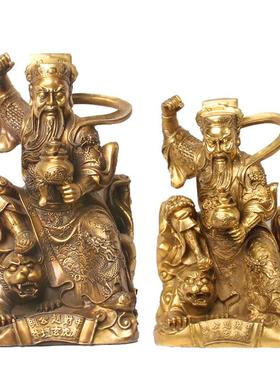 杨铜铜赵公明财铜虎财神记立虎财0117神武神铜器