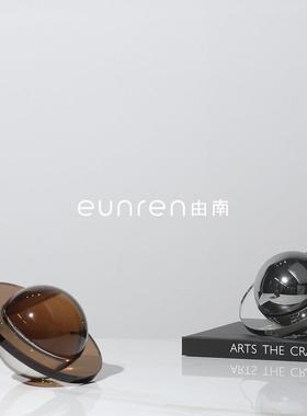 现代件极简办轻奢星球圆形艺术GIY桌面摆样房公室书房家居板软装