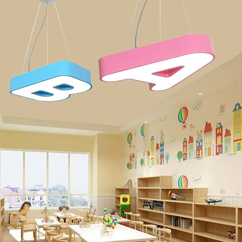 卡通数字字母灯幼儿园母婴店培训机构教室过道儿童房创意吸顶吊灯 - 图2