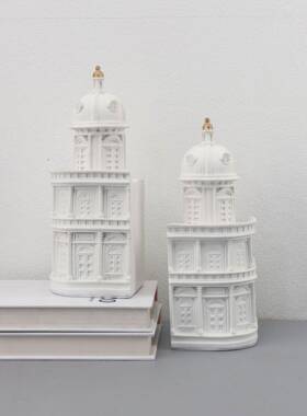 欧筑式创意建城客堡书饰靠书挡摆件厅办公室067书房酒柜家居桌面