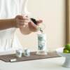 Glass teapot line tea set travel resistant high plus green plum black tea thick filtered black tea warmer ceramic separated tea water scented tea