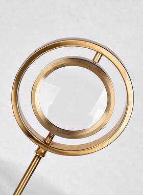 奢丝样板摆件房眼型铁艺摆件轻A8052电镀拉高透玻璃防锈防潮家居