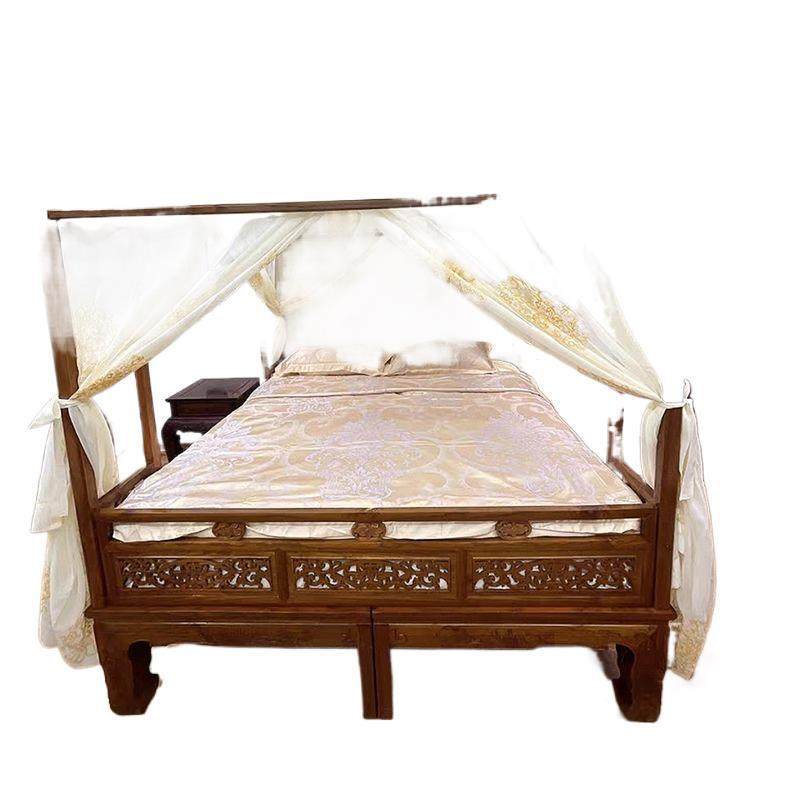 中仿式古典明CD212222柱清古蚊帐月洞拔步床踏床步床老式架子床四,淘宝优惠券,粉丝福利购,淘宝优惠卷