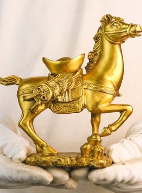 纯铜马摆件马上有钱马上封侯马上赢马上有才马上猴工艺品饰品
