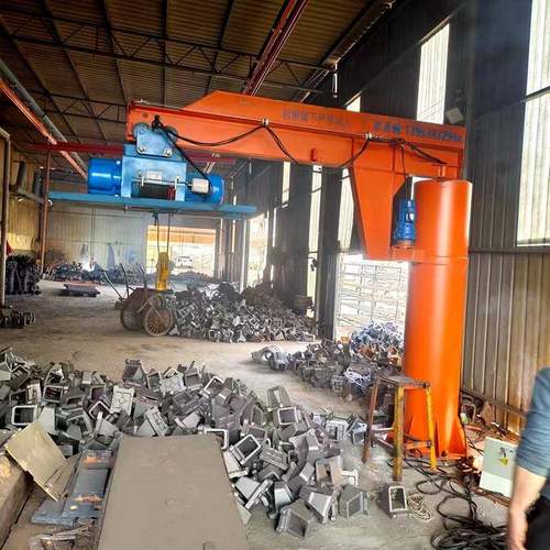 1吨2吨吨5吨悬臂吊60度电动旋转单臂吊龙门架悬臂吊起重机 - 图1