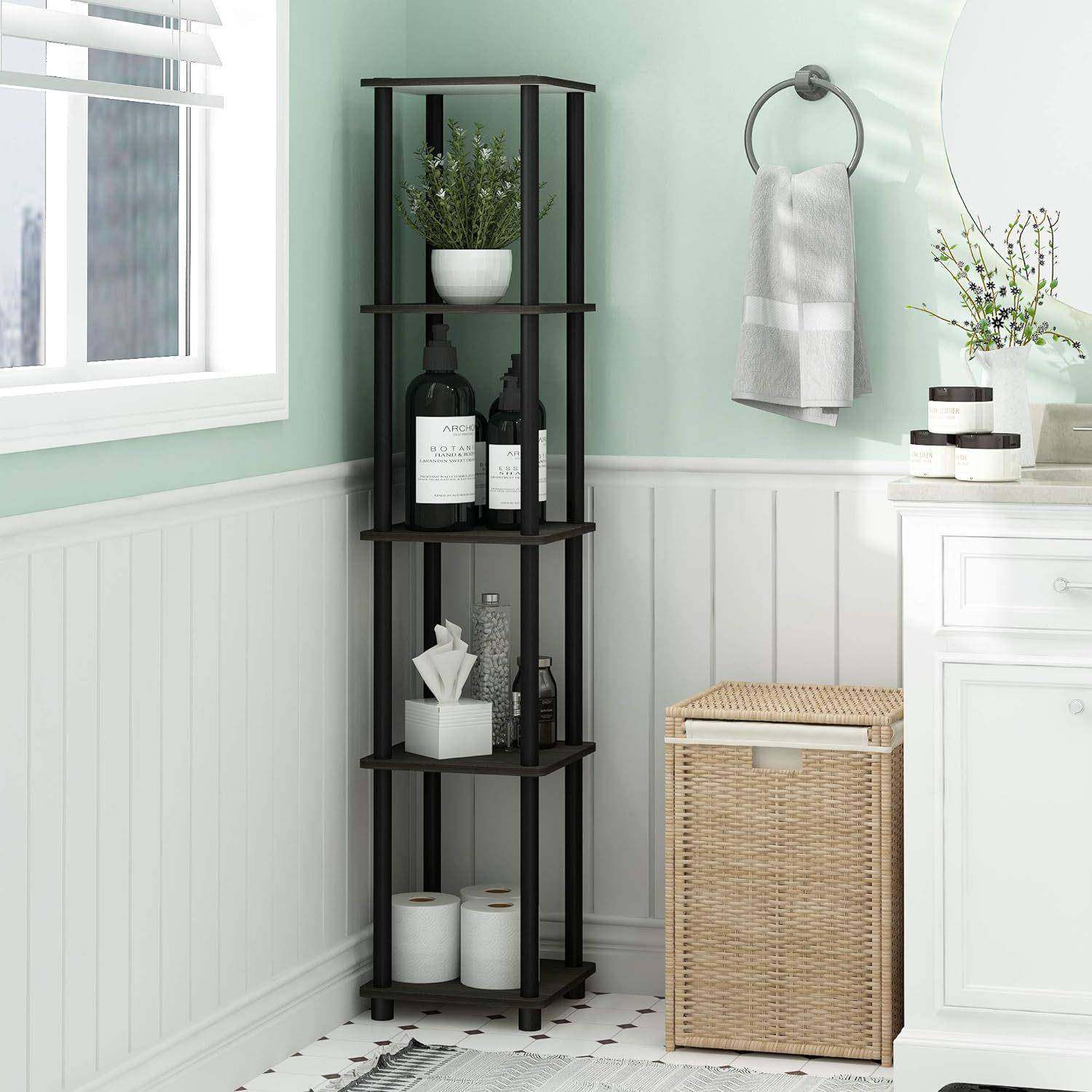 跨境厂家销墙收角直置物架落地客厅书架卧花架角柜厨定制房纳室架,淘宝优惠券,粉丝福利购,淘宝优惠卷