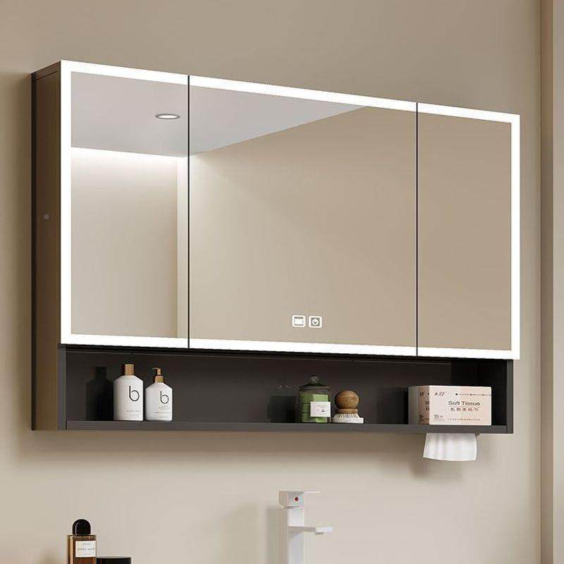 太空铝浴室镜镜间柜单独卫生挂墙式智能雾带除灯收纳一体置物808,淘宝优惠券,粉丝福利购,淘宝优惠卷