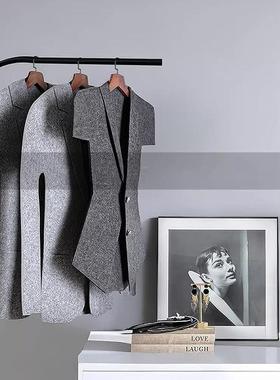 简约OMA现全屋设计展厅软代装衣柜毛陈列道具板间衣帽间毡衣服样