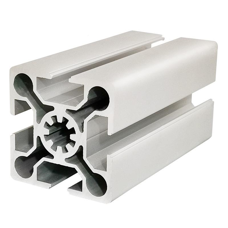 江苏铝合框金家型材厂G作B5050C铝合金IWM型材自动化工台架切割 - 图3