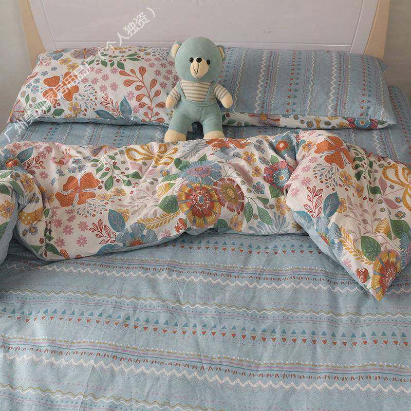 田上园100四件套棉宿套舍棉三件套床单被床OmCBcs4E床笠款四季通,淘宝优惠券,粉丝福利购,淘宝优惠卷