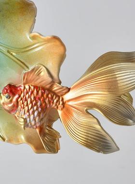 创意家居理软装大石荷叶工属RD7576艺品摆件样板饰房办公桌电视柜