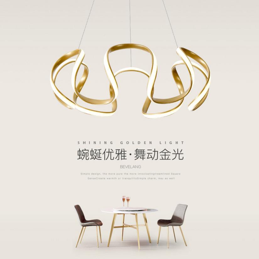 餐厅创灯灯现吊代约意个性艺简术北947欧书房灯网红轻奢led吧台吊 - 图2