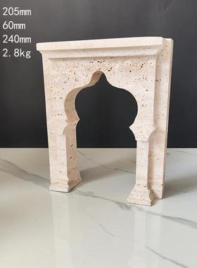 书大理石黄洞关石创书意档摆件书房IRW样板间电视柜玄桌办公室立