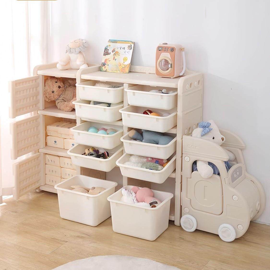 儿玩屉具收纳柜客厅靠墙童抽超大容量分RAI类多层置物架宝宝式储 - 图2