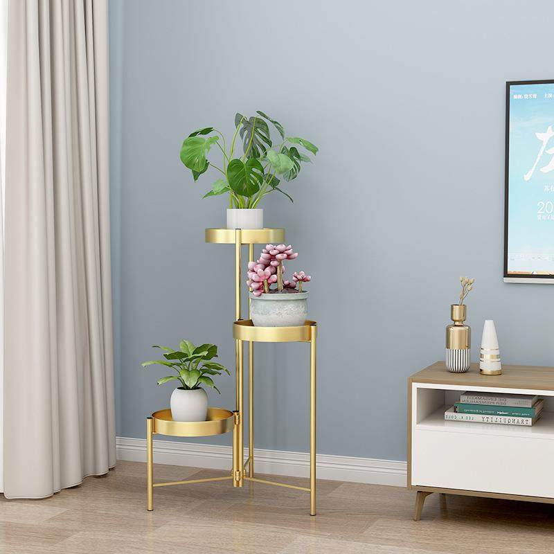 北欧室内客厅花架子铁艺多层落地式绿萝花架网红款现代阳台花盆架,淘宝优惠券,粉丝福利购,淘宝优惠卷