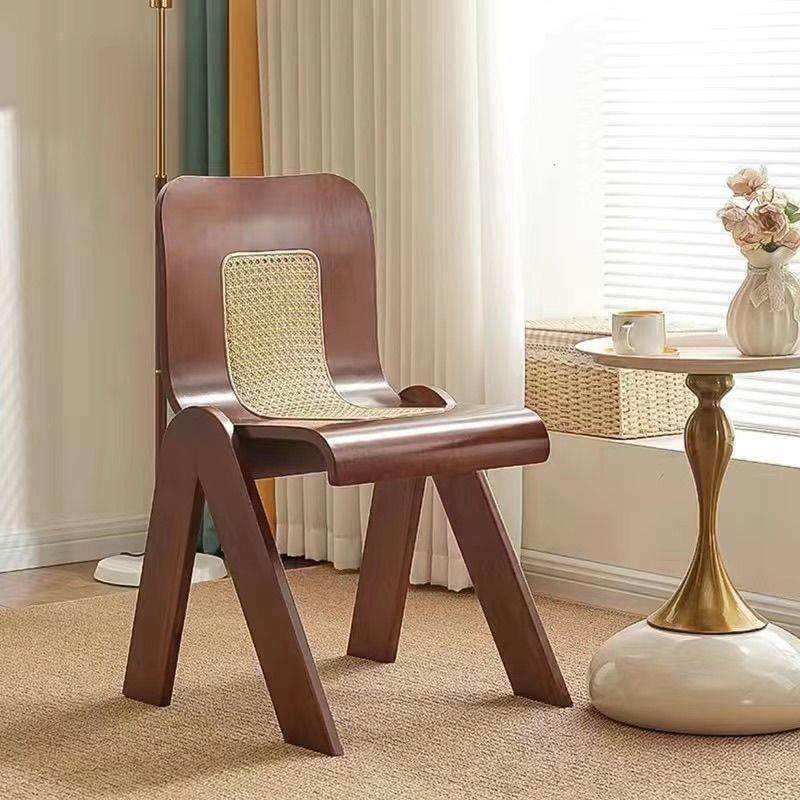 中古椅现代轻奢实木餐椅藤编民宿法式家用设计师靠背经济椅子藤椅,淘宝优惠券,粉丝福利购,淘宝优惠卷