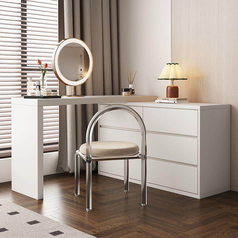 现代简约实木梳妆台斗柜一体带衣帽架收纳柜多功能转角化妆台书桌,淘宝优惠券,粉丝福利购,淘宝优惠卷