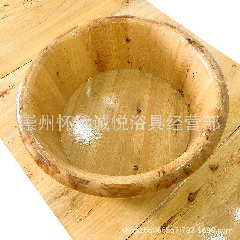 21高香柏木圆边双耳泡脚木盆足浴盆洗脚木桶实木制品,淘宝优惠券,粉丝福利购,淘宝优惠卷