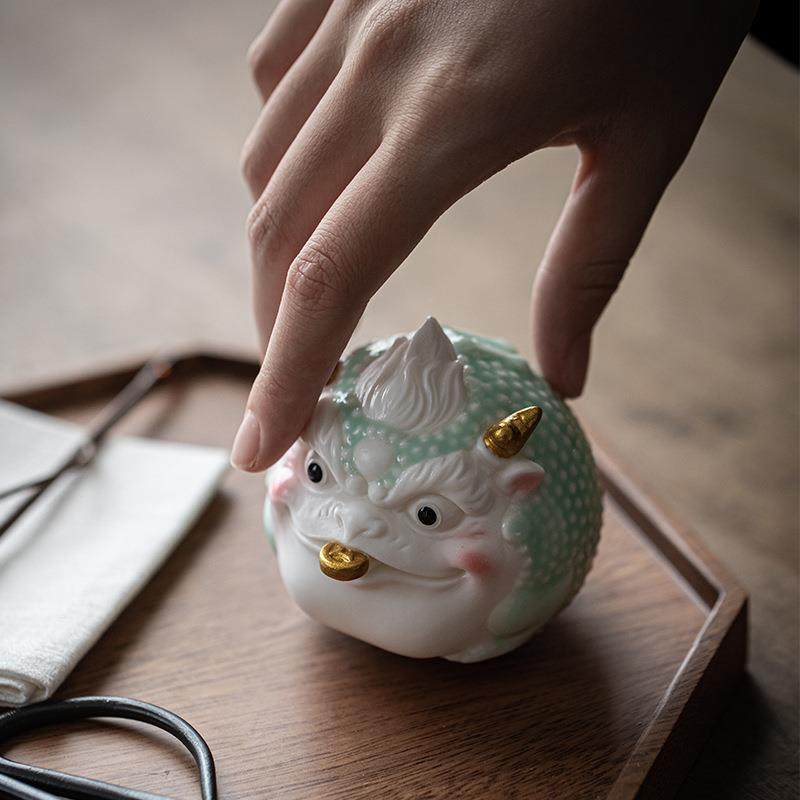 创意陶瓷金蟾茶宠摆件底部转动财源滚滚精品茶玩招财茶台桌面装饰,淘宝优惠券,粉丝福利购,淘宝优惠卷